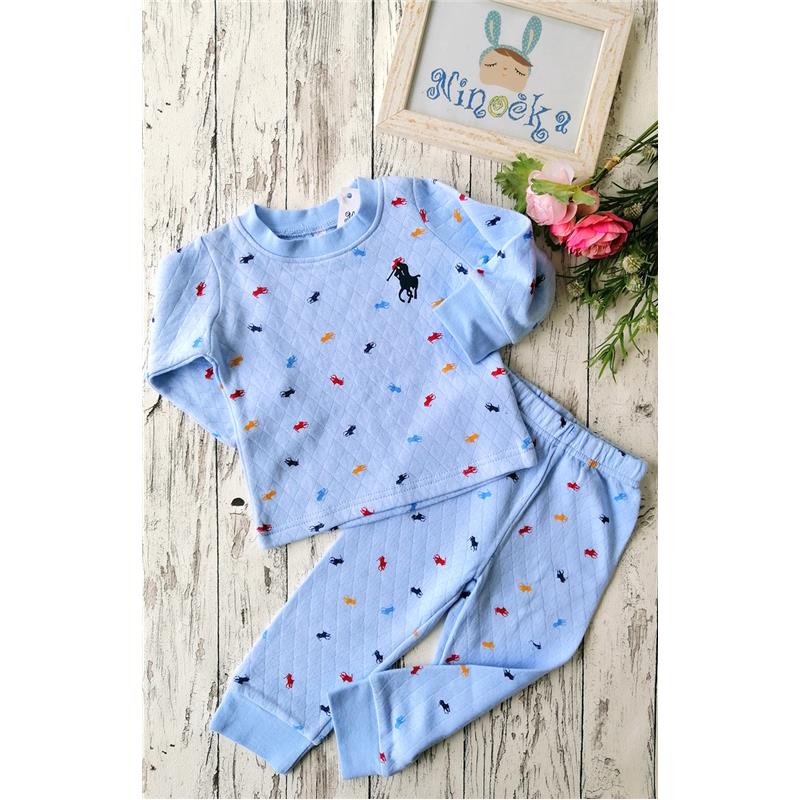 Otroška pižama Polo plava