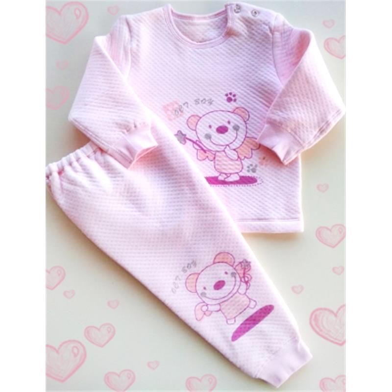 Otroška pižama Vila medvedka roza