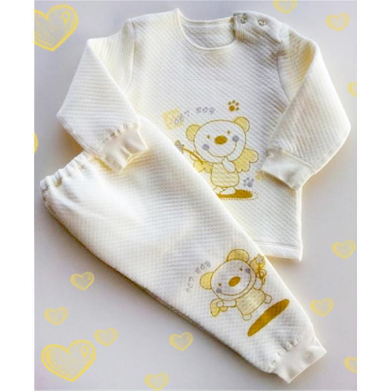 Otroška pižama Vila medvedka rumena