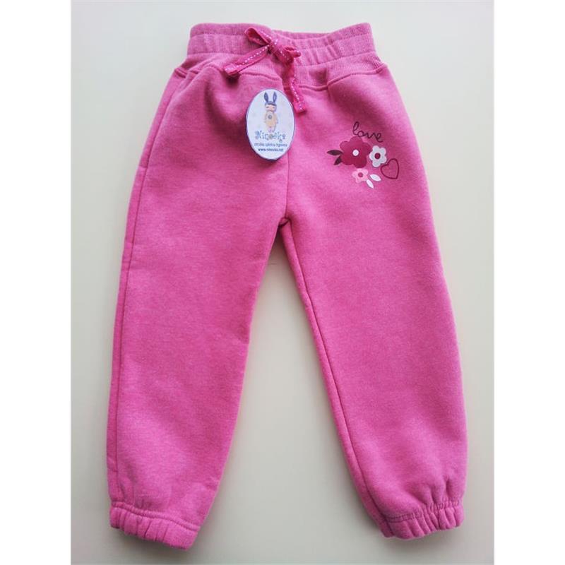 Otroške hlače Love roza 98/104