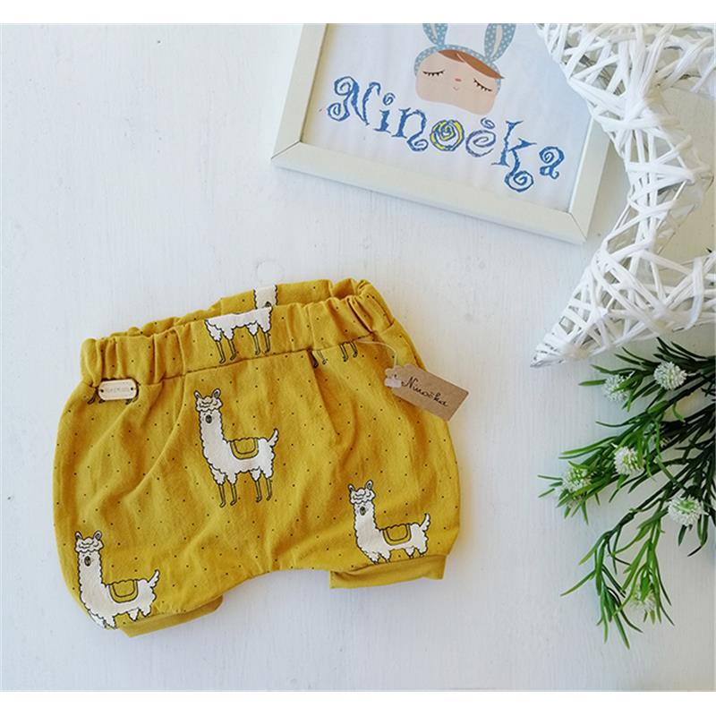 Otroške kratke hlače Lama rumene