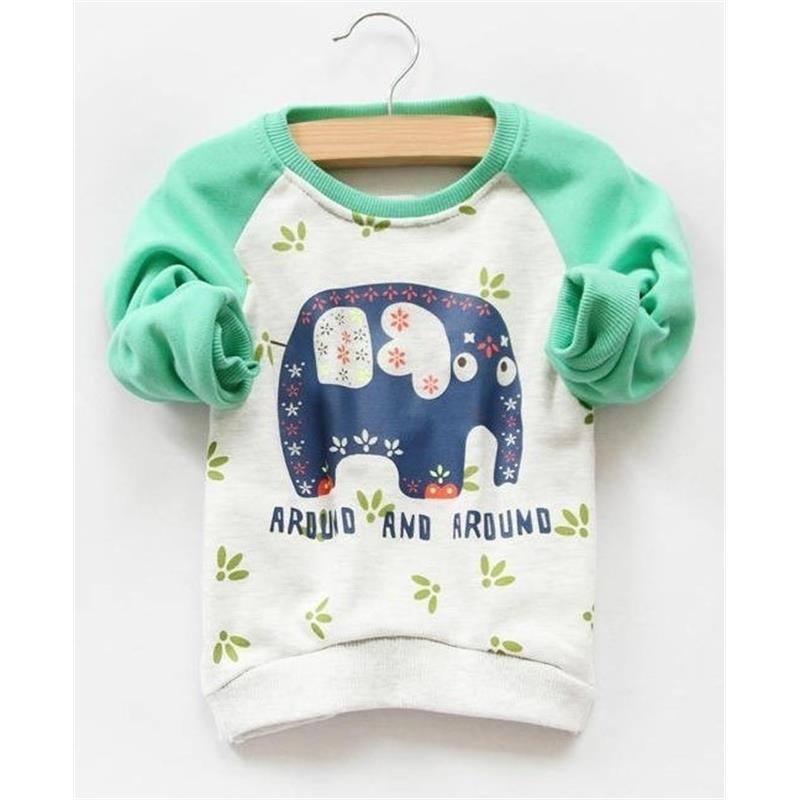 Otroški pulover Slon zelen 