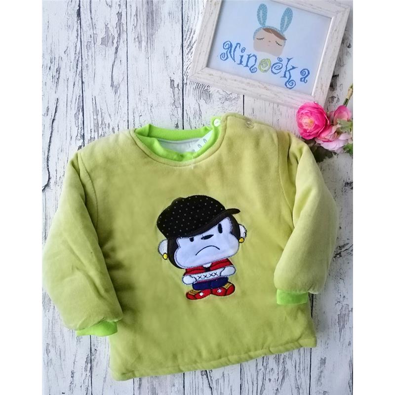 Otroški pulover Športnik zelen