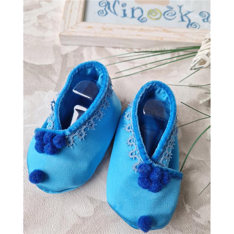 Otroški svileni copati Blue